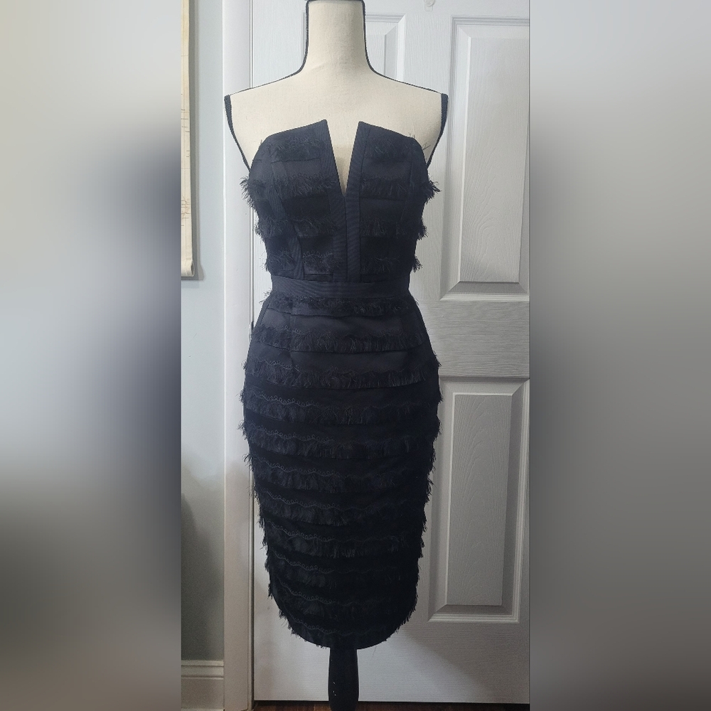 Zimmermann Eyelash Strapless Dress